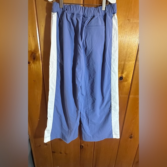 Fabletics x Malbon Women’s  Pleated Wide Leg Golf Trouser Blue/White  NWT Small - Picture 3 of 8